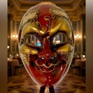 ITALIAN CARNIVAL MASK~HAND PAINTED
